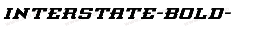 interstate-bold字体转换
