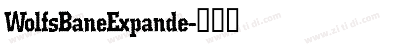 WolfsBaneExpande字体转换