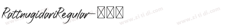 RattnugidariRegular字体转换