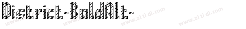 District-BoldAlt字体转换