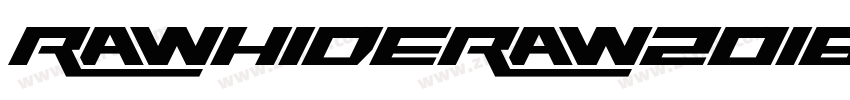RawhideRaw2016字体转换