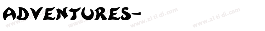 Adventures字体转换