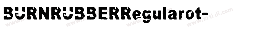 BURNRUBBERRegularot字体转换