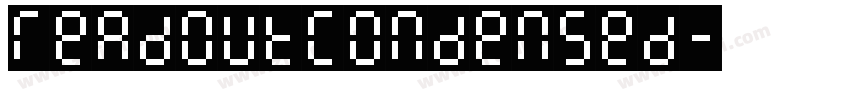 ReadoutCondensed字体转换 ReadoutCondensed字体转换