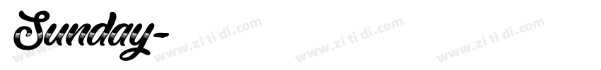 Sunday字体转换