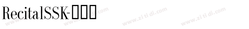 RecitalSSK字体转换