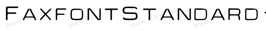 FaxfontStandard字体转换