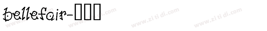 bellefair字体转换