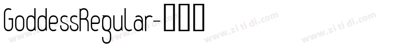 GoddessRegular字体转换