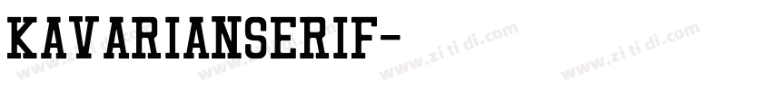 KavarianSerif字体转换