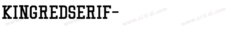 KingredSerif字体转换