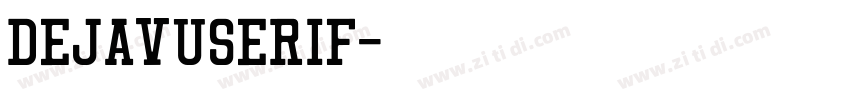 dejavuserif字体转换