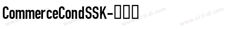 CommerceCondSSK字体转换