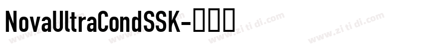 NovaUltraCondSSK字体转换