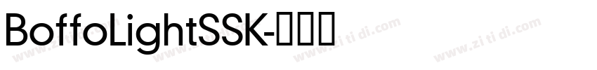 BoffoLightSSK字体转换
