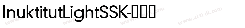 InuktitutLightSSK字体转换