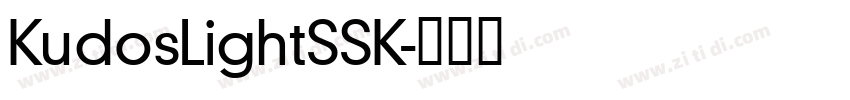 KudosLightSSK字体转换
