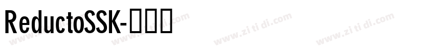 ReductoSSK字体转换