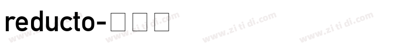 reducto字体转换