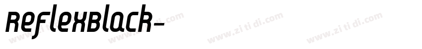 ReflexBlack字体转换