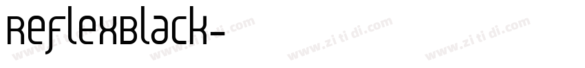ReflexBlack字体转换