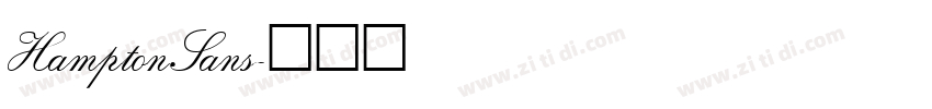 HamptonSans字体转换