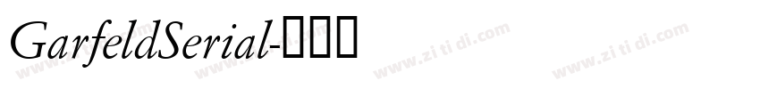 GarfeldSerial字体转换 GarfeldSerial字体转换