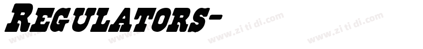 Regulators字体转换