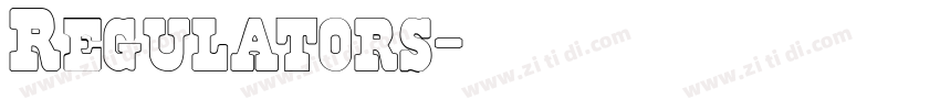 Regulators字体转换