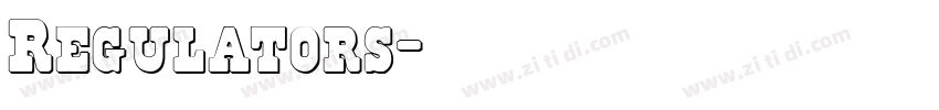 Regulators字体转换