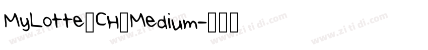 MyLotte_CH_Medium字体转换
