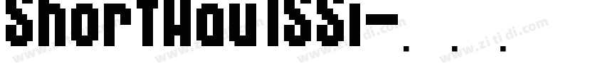 ShortHaulSSi字体转换