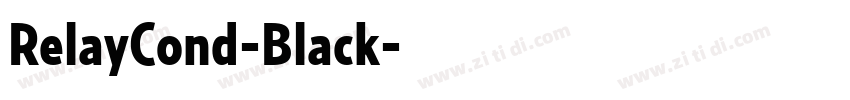 RelayCond-Black字体转换