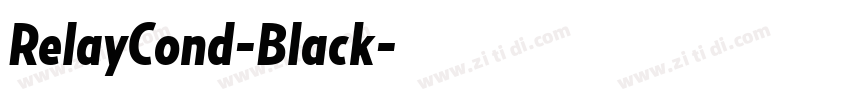 RelayCond-Black字体转换