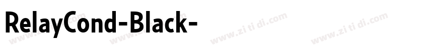 RelayCond-Black字体转换