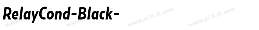 RelayCond-Black字体转换