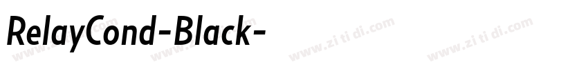 RelayCond-Black字体转换