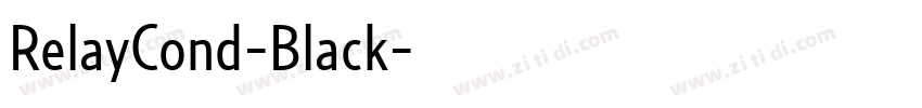 RelayCond-Black字体转换