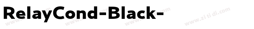 RelayCond-Black字体转换