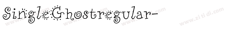 SingleGhostregular字体转换