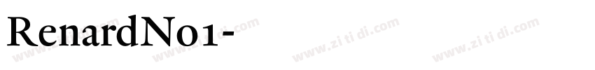 RenardNo1字体转换