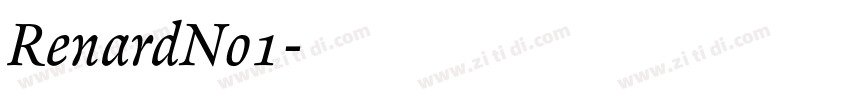 RenardNo1字体转换