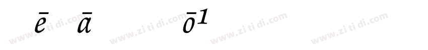 RenardNo1字体转换