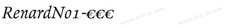 RenardNo1字体转换