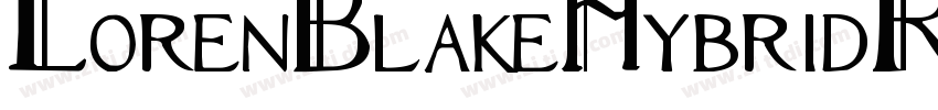 LorenBlakeHybridRegu字体转换