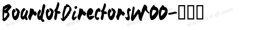 BoardofDirectorsW00字体转换