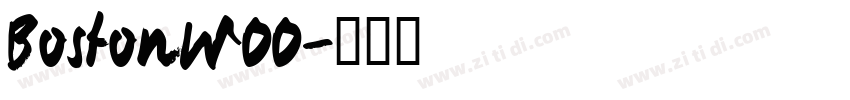 BostonW00字体转换