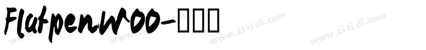 FlatpenW00字体转换