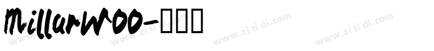 MillarW00字体转换