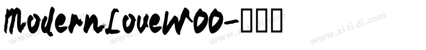 ModernLoveW00字体转换